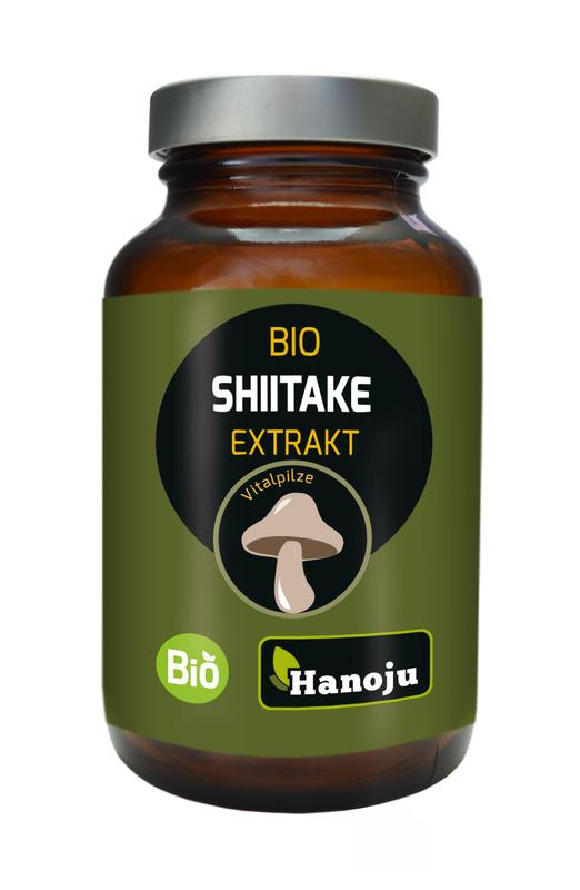 Hanoju Shiitake extract bio 90.00 Vegetarische capsules