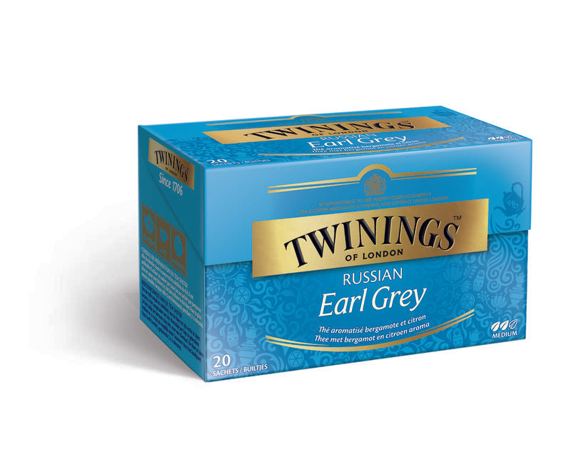 Twinings Earl grey Russian 20 Zakjes