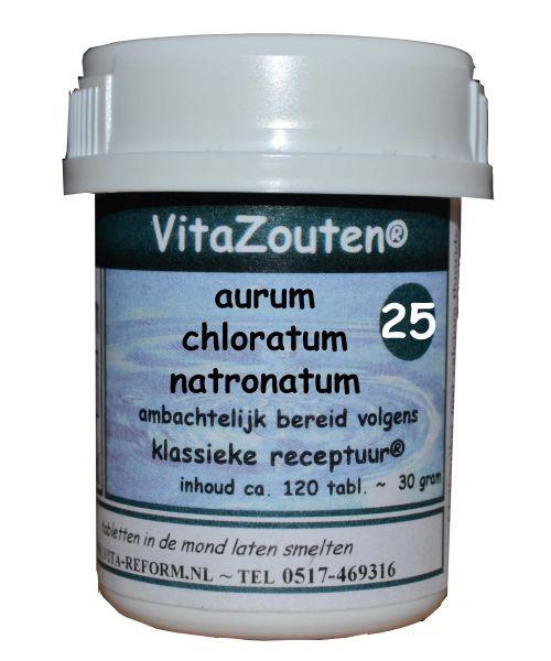 Vitazouten Aurum chlor. natronatum VitaZout nr. 25 120 Tabletten