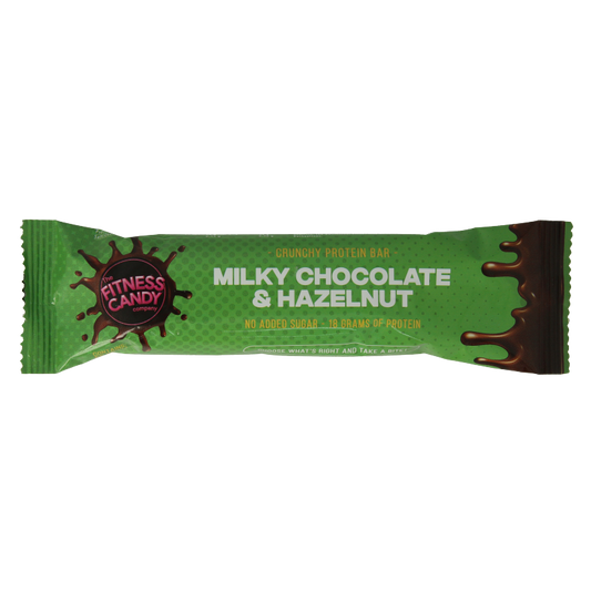 The fitness candy company Milky chocolate & hazelnut 55 Gram