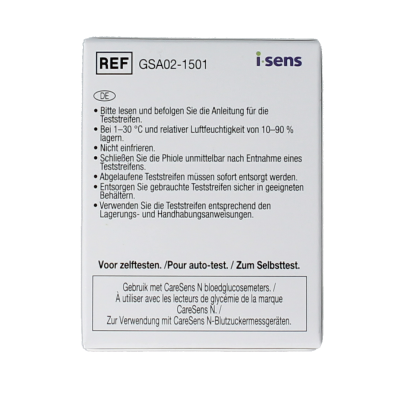 Caresens N glucose teststrips 50 Stuks