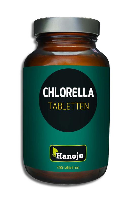 Hanoju Chlorella tabletten pet flacon 300 Tabletten
