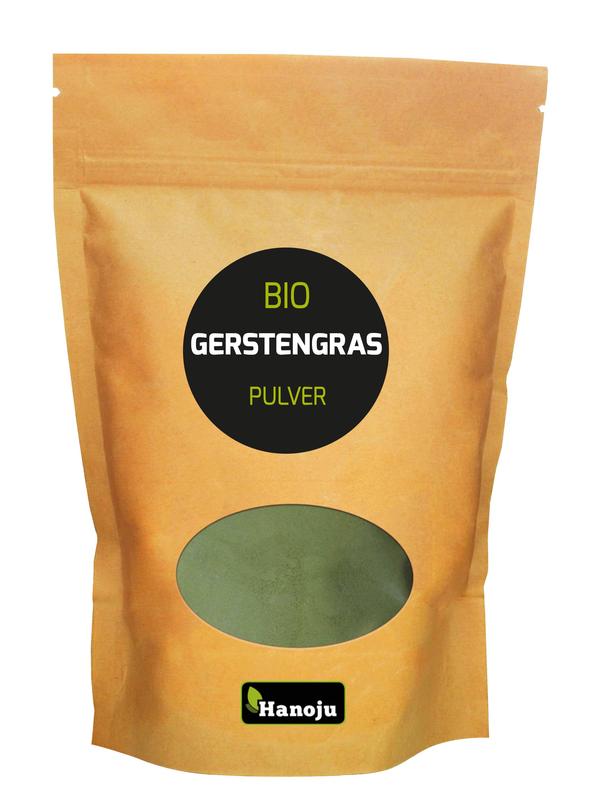 Hanoju Gemalen gerstegras paper bag bio 500 Gram