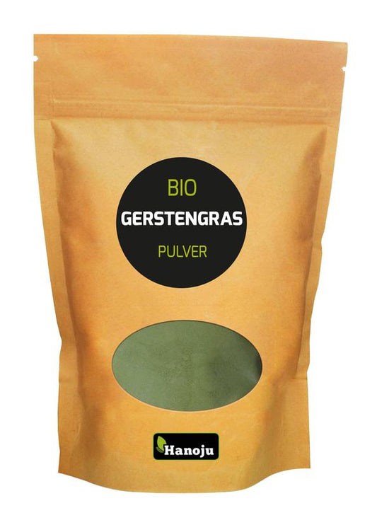 Hanoju Gemalen gerstegras paper bag bio 250.00 Gram