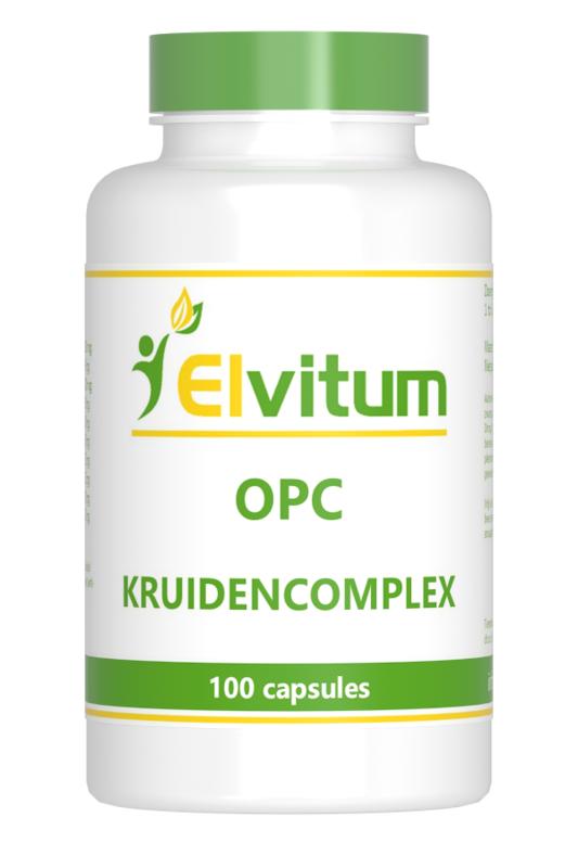 Elvitum  OPC kruidencomplex 100 Vegetarische capsules