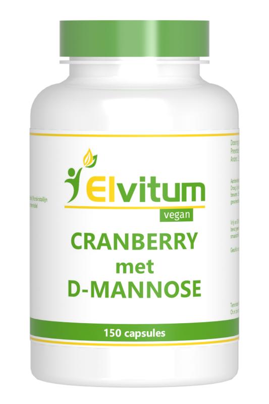 Elvitum  Cranberry & D-Mannose 150 Vegetarische capsules