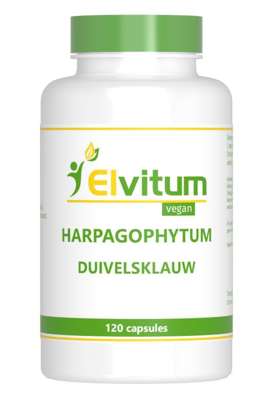 Elvitum  Duivelsklauw harpagophytum 120 Vegetarische capsules