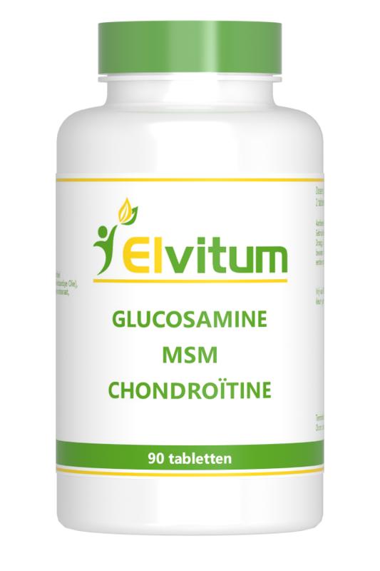 Elvitum  Glucosamine MSM chondroitine 90 Tabletten