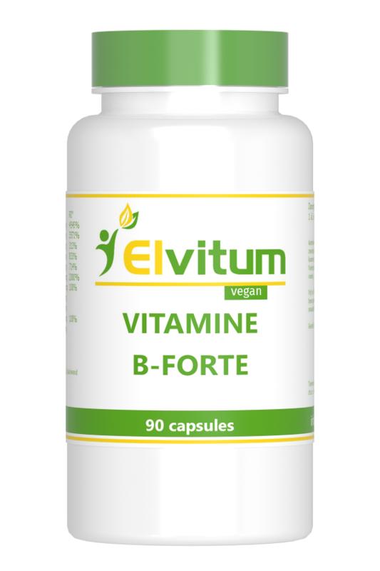 Elvitum  Vitamine B-forte gistvrij 90 Vegetarische capsules