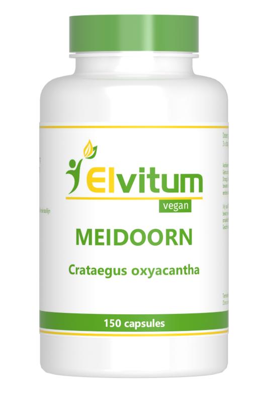 Elvitum  Meidoorn 150 Vegetarische capsules