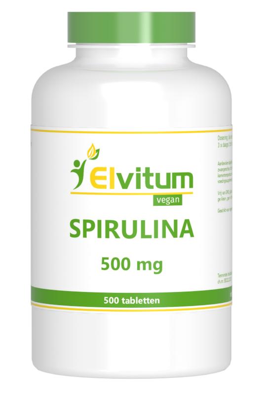 Elvitum  Spirulina 500mg 500 Tabletten