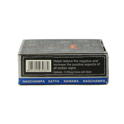Natures Incense Kegelwierook nag champa 12.00 Stuks