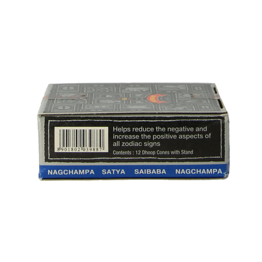 Natures Incense Kegelwierook nag champa 12 Stuks