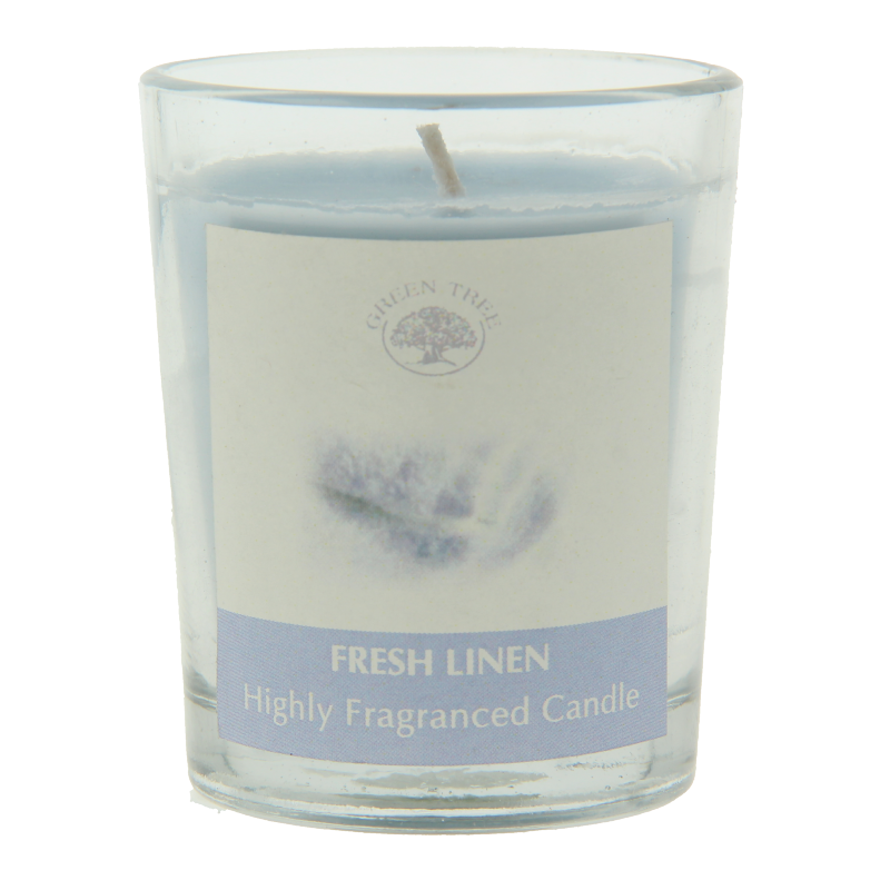 Green Tree Geurkaars fresh linen 55 Gram
