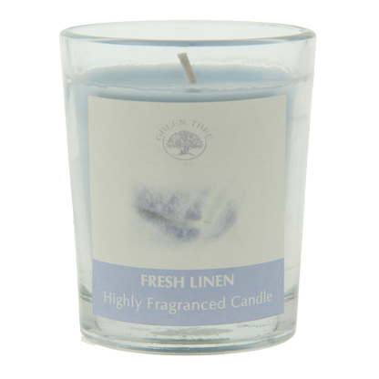 Green Tree Geurkaars fresh linen 55 Gram