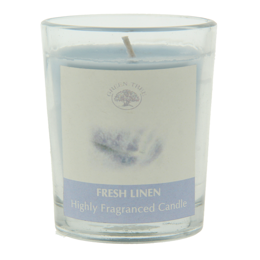 Green Tree Geurkaars fresh linen 55 Gram