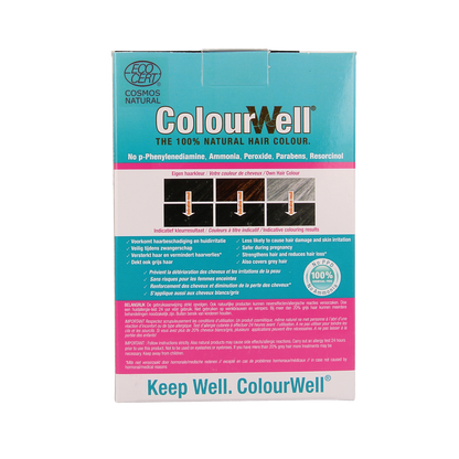 Colourwell 100% Natuurlijke haarkleuring mild zwart 100.00 Gram