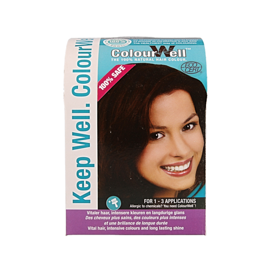 Colourwell 100% Natuurlijke haarkleur donker kastanje bruin 100 Gram