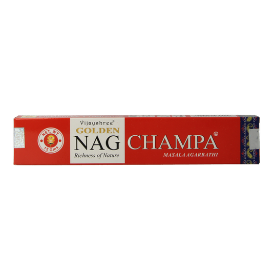 Nag Champa Wierook golden nag champa incense 15 Gram