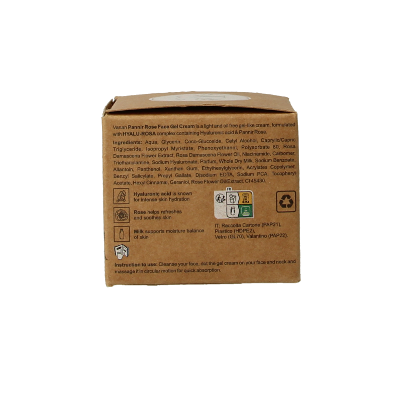 Vanan Pannir rose face gel cream 50 Milliliter