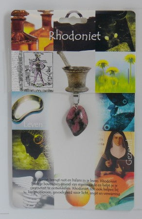 Steengoed Hanger gezondheidssteen rhodoniet 1 Stuks