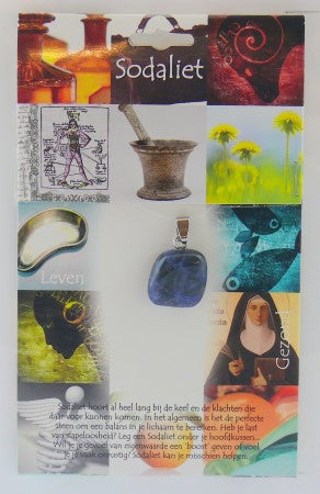 Steengoed Hanger gezondheidssteen sodaliet  1 Stuks