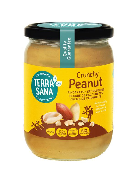 TerraSana Pindakaas crunchy  bio 500.00 Gram