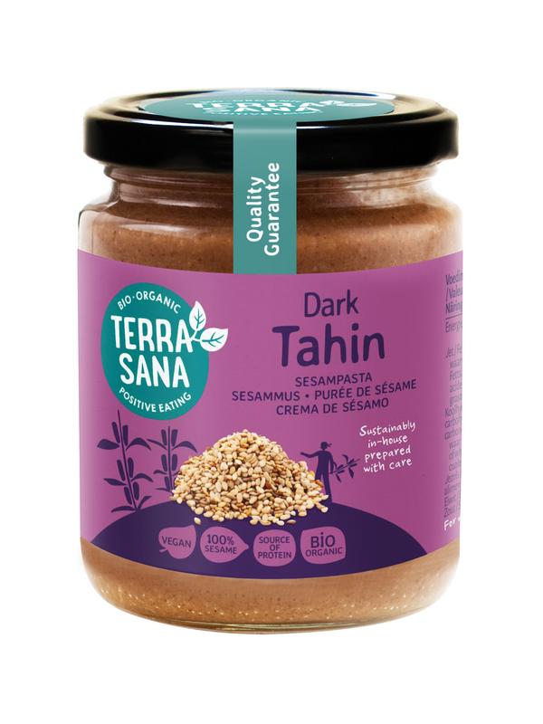 TerraSana Tahin bruin sesampasta zonder zout bio 250 Gram