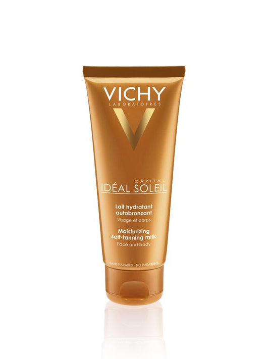 Vichy Capital soleil zelfbruiner melk gevoelige huid 100.00 Milliliter
