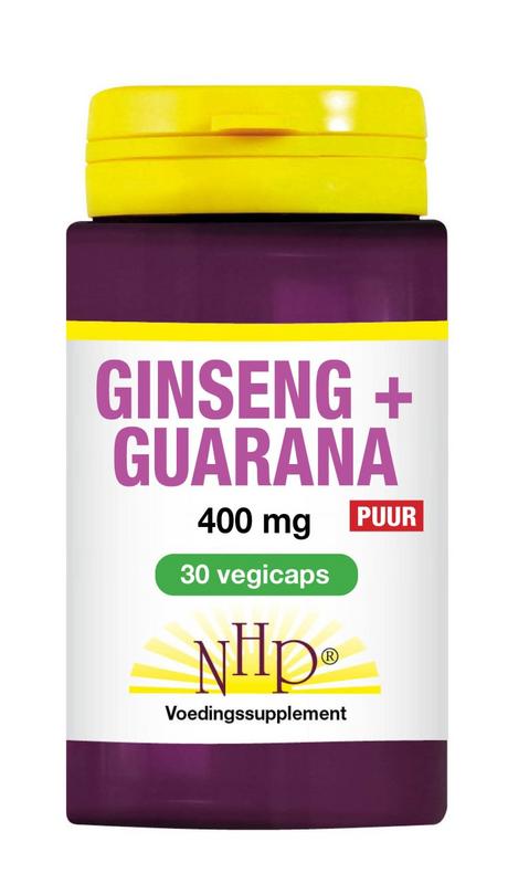 NHP Ginseng guarana 400mg puur 30 Capsules