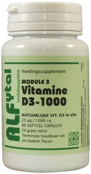 Alfytal Vitamine D3-1000 90.00 Softgels