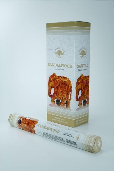 Green Tree Wierook sandelwood 20 Stuks