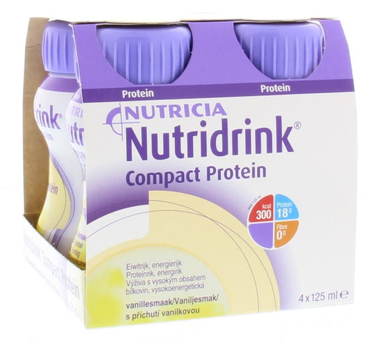 Nutricia Compact protein vanille 125ml 4 Stuks