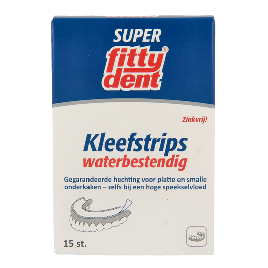 Fittydent Kleefstrips voor onderprothesen 15 Stuks