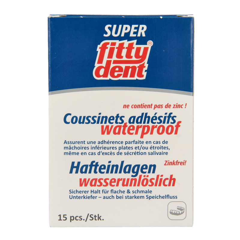 Fittydent Kleefstrips voor onderprothesen 15 Stuks
