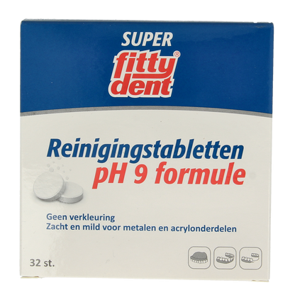 Fittydent Gebitsreinigingstabletten 32.00 Stuks