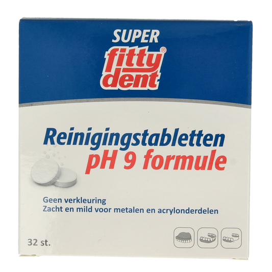 Fittydent Gebitsreinigingstabletten 32 Stuks