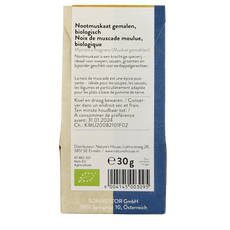 Sonnentor Nootmuskaat gemalen bio 30.00 Gram