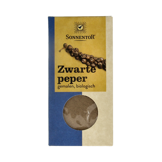 Sonnentor Peper zwart gemalen bio 50.00 Gram