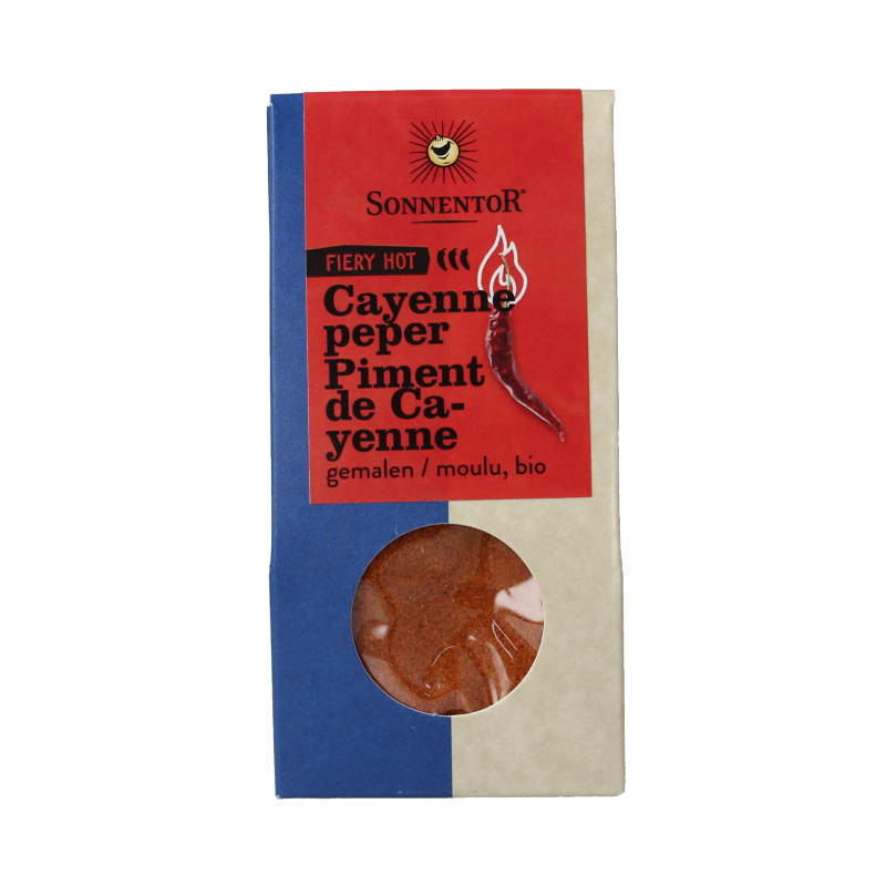 Sonnentor Cayennepeper gemalen bio 40 Gram