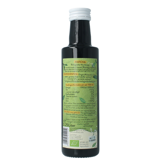 Sonnentor Matcha siroop bio 250 Milliliter