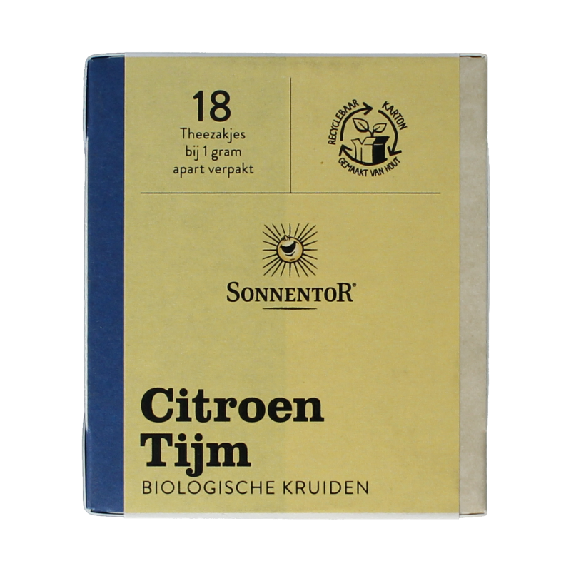 Sonnentor Citroen tijm thee bio 18 Zakjes