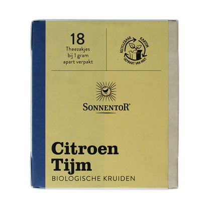 Sonnentor Citroen tijm thee bio 18.00 Zakjes