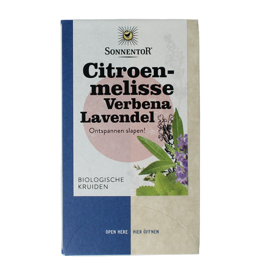 Sonnentor Citroenmelisse - verbena - lavendel bio 18 Zakjes
