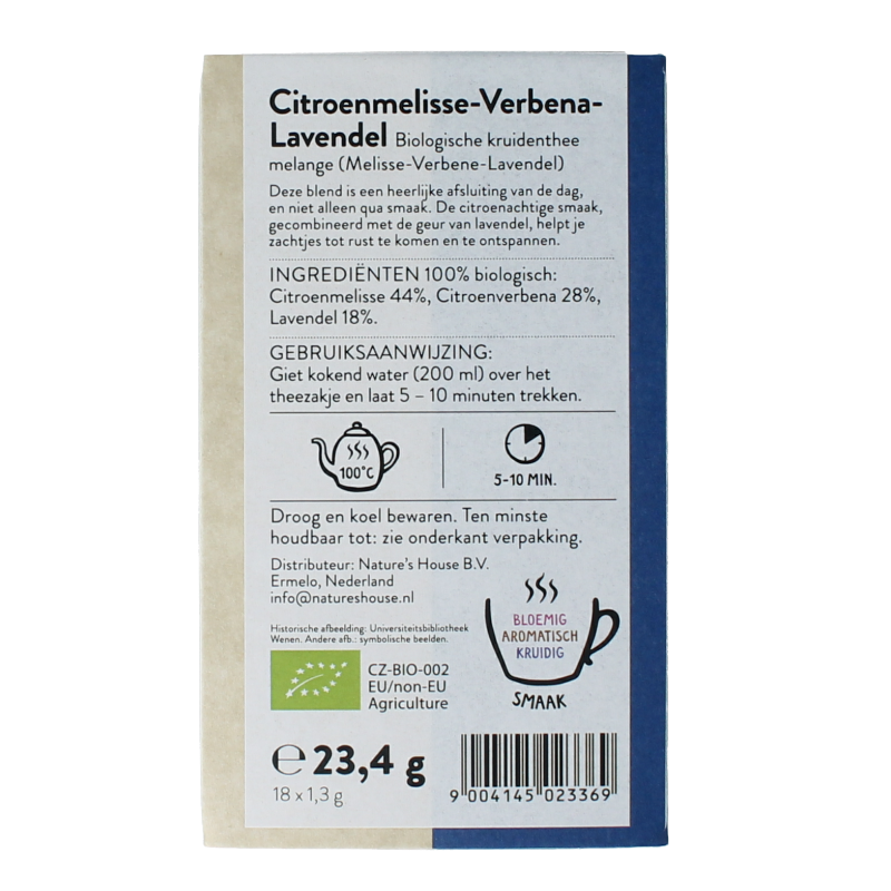 Sonnentor Citroenmelisse - verbena - lavendel bio 18 Zakjes