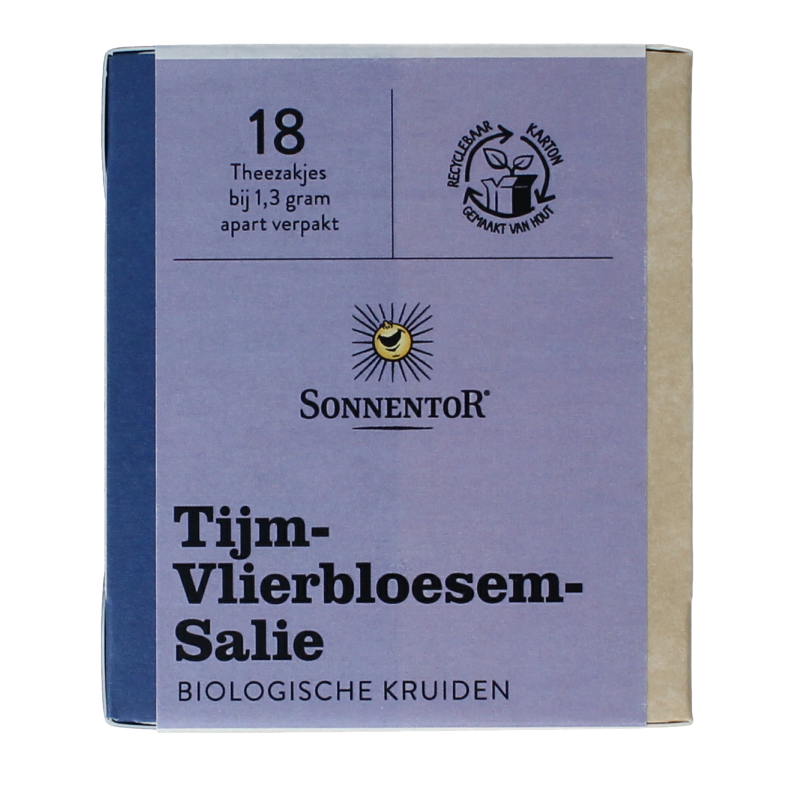 Sonnentor Tijm vlierbloesem salie bio 18 Stuks