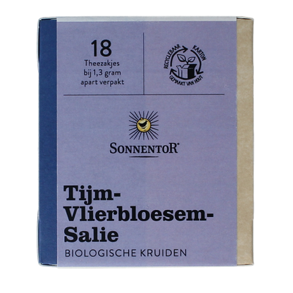 Sonnentor Tijm vlierbloesem salie bio 18.00 Stuks