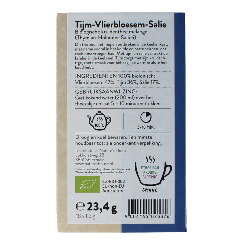 Sonnentor Tijm vlierbloesem salie bio 18 Stuks