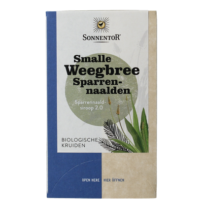 Sonnentor Smalle weegbree sparrennaald bio 18.00 Zakjes