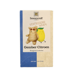 Sonnentor Gember citroen thee bio 18.00 Zakjes